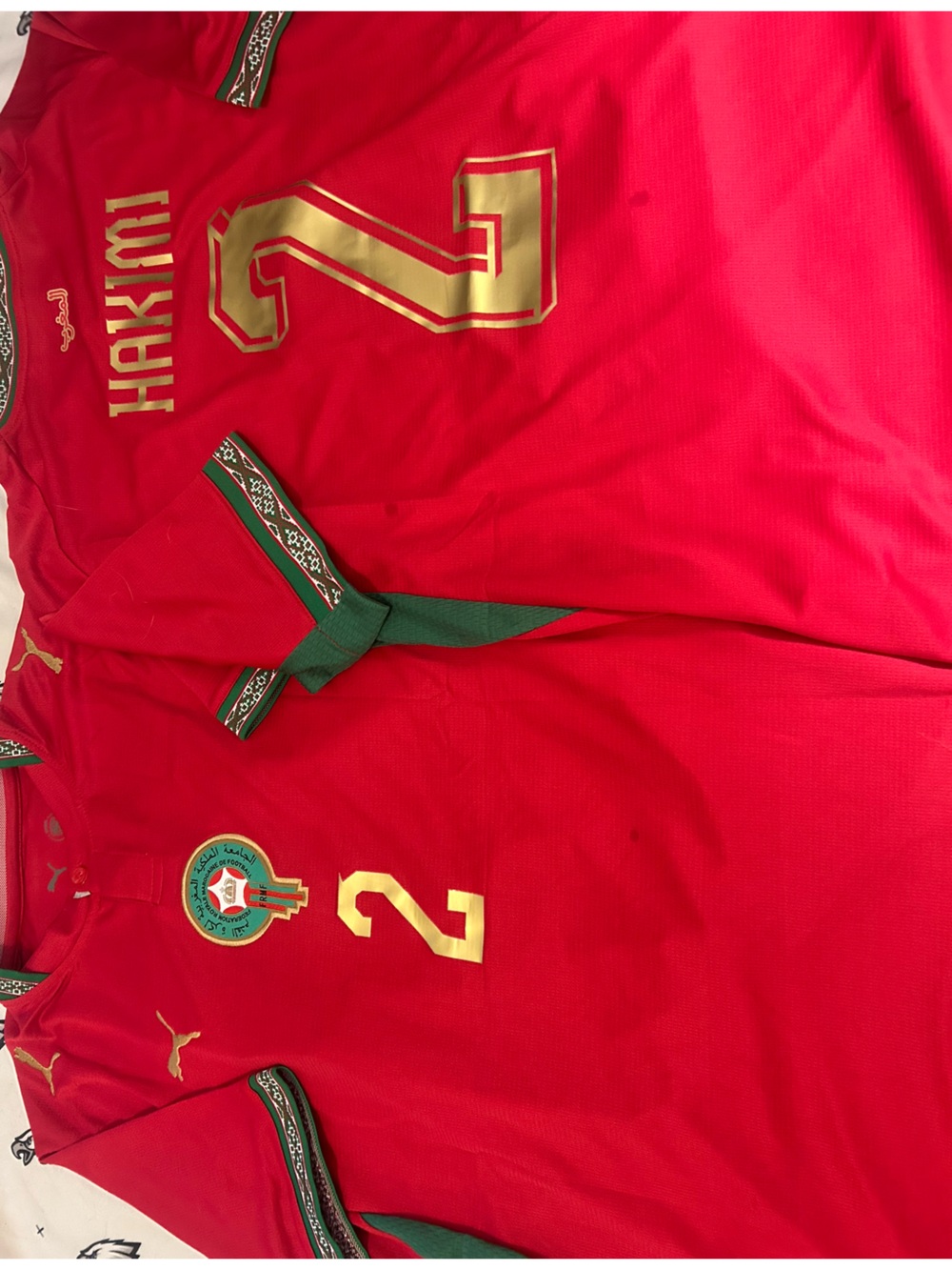 Puma MOROCCO National Team ACHRAF HAKIMI SOCCER JERSEY Sz M.L,XL,2X  NEW w TAGS - Picture 2 of 7